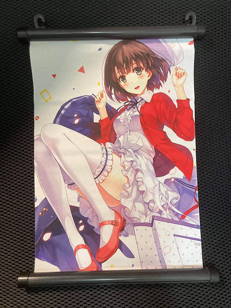 【動漫周邊開箱】不起眼女主角培育法 加藤惠掛軸