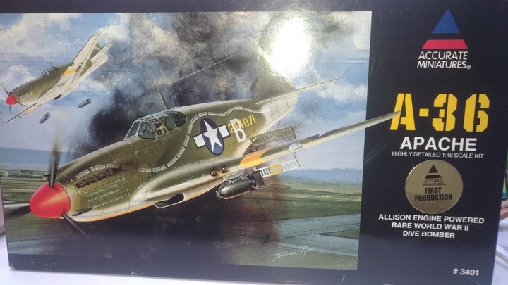 【軍用模型收藏】Accurate Miniatures 二戰美軍A-36 阿帕契對地攻擊機